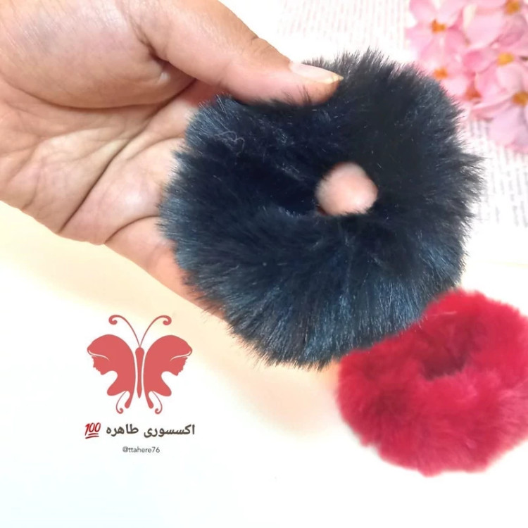 کش مو خزدار پولیشی رنگی و کاراملی 1 عددی