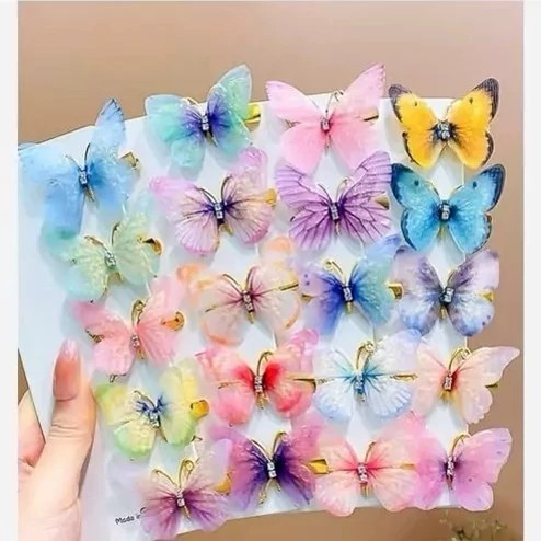 عکس گیره سر پروانه ای حریر فلزی