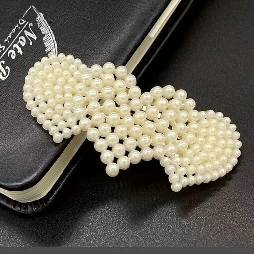 گیره سر تق تقی مرواریدی قلبی قلب های عاشق