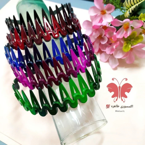 تل مو دخترانه و زنانه شانه دار دالوری هفتی هشتی رنگی و مشکی