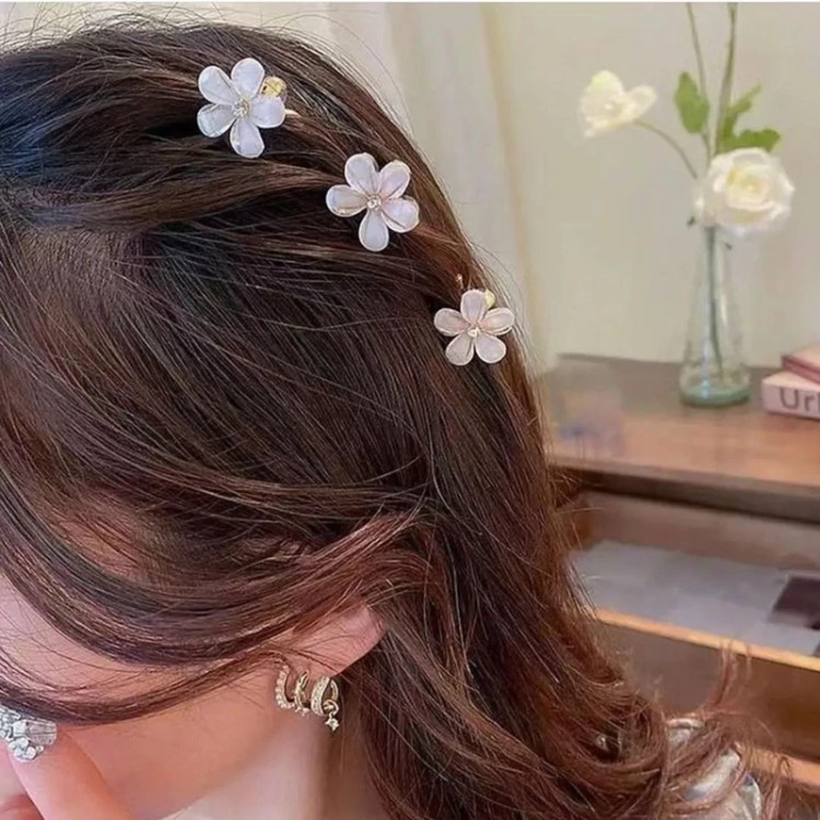 کلیپس مو شکوفه بابونه کوچک 2 سانتی کد 37