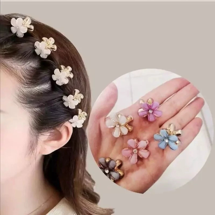 کلیپس مو شکوفه بابونه کوچک 2 سانتی کد 37