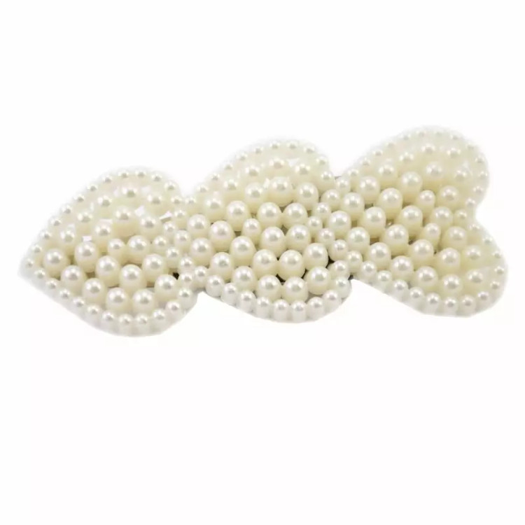 گیره سر تق تقی مرواریدی قلبی عمودی کد 40