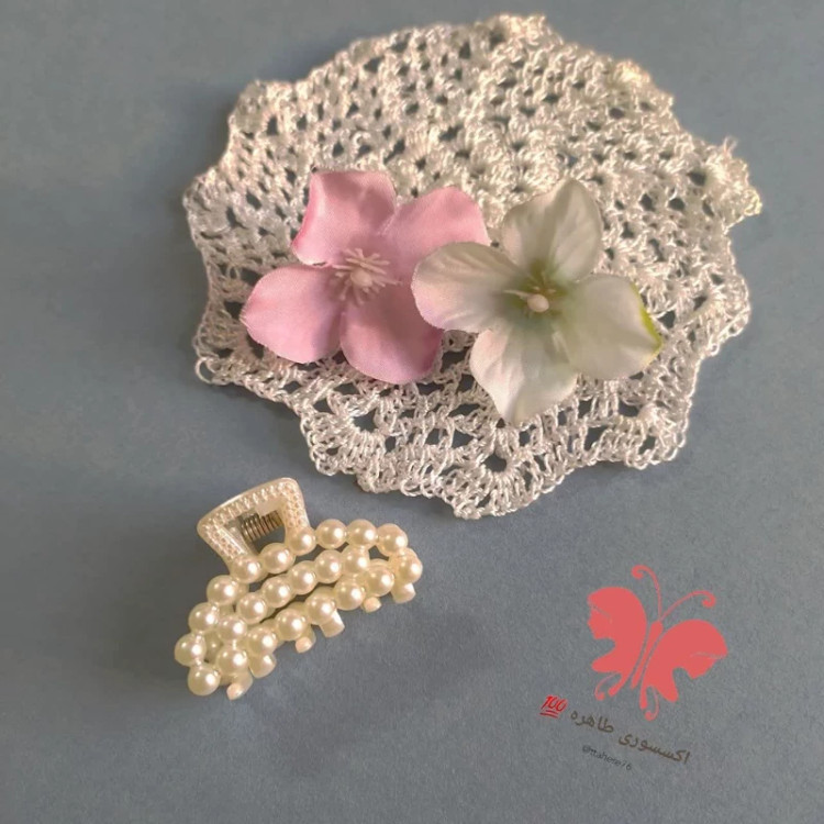 کلیپس مو مرواریدی کوچک 4 سانتی کد 51