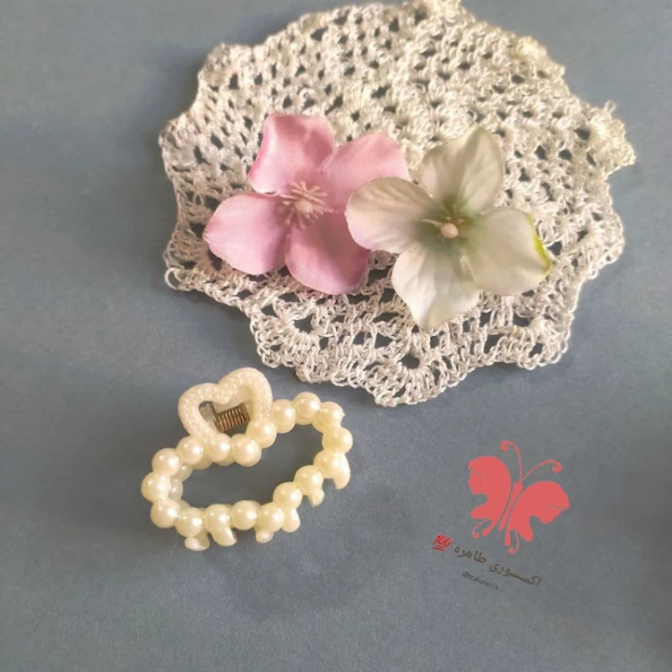 کلیپس مو مرواریدی کوچک 4 سانتی کد 51