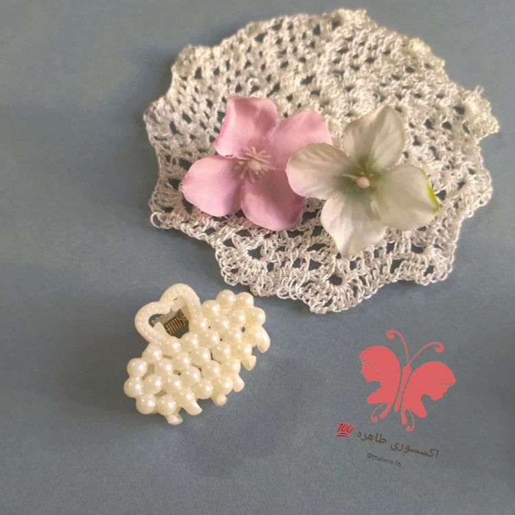 کلیپس مو مرواریدی کوچک 4 سانتی کد 51