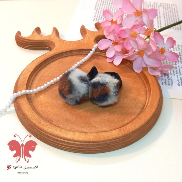 کش مو خزدار پلنگی در 4 رنگ کد ۶۷
