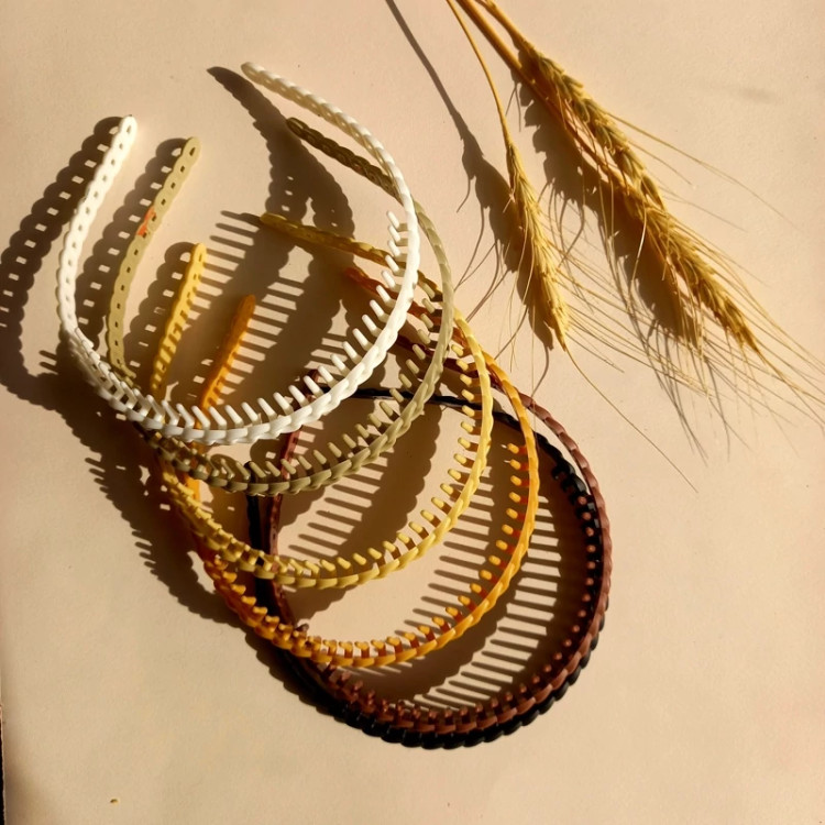 تل مو باریک بافت یا زنجیری یا کارتیر دخترانه و زنانه با رنگ های نود