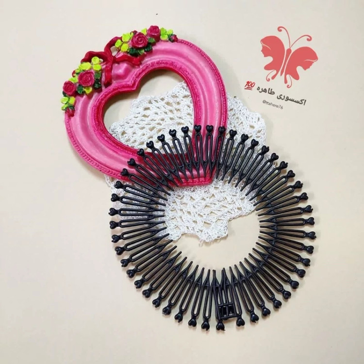 تل مو ماهواره ای دخترانه قلبی کد 100