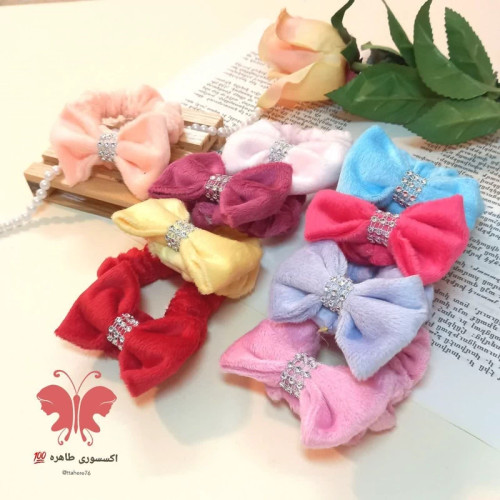 کش مو مخملی پاپیونی