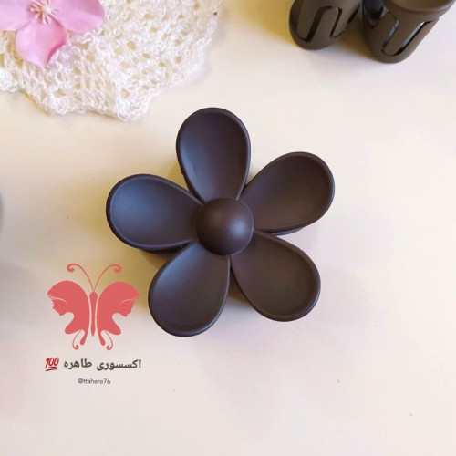 کلیپس مو گل بابونه شمعی و مات بزرگ 8 سانتی