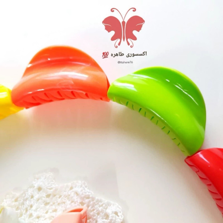 کلیپس مو تخم مرغی براق 7 سانت کد 118