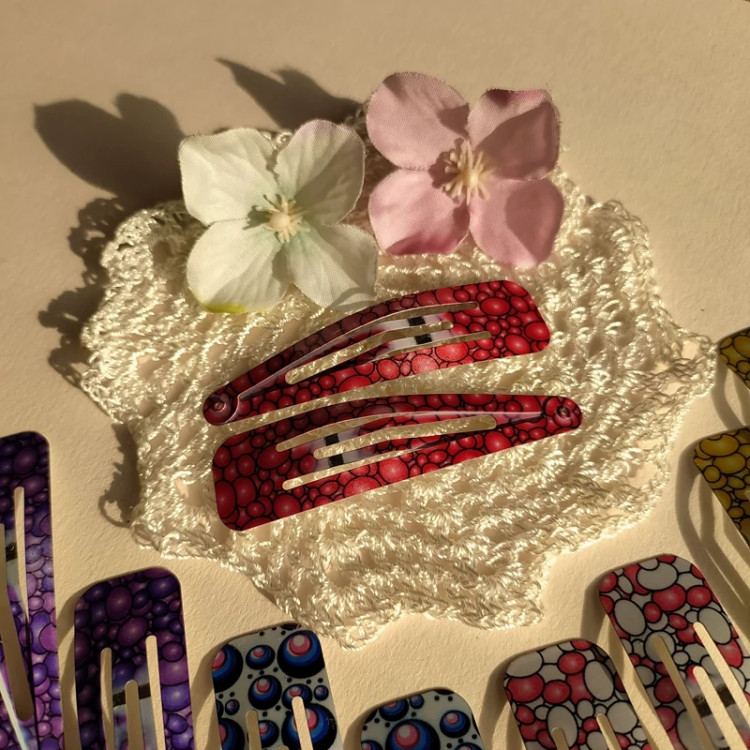گیره سر تق تقی چاپی کد 5 توپی