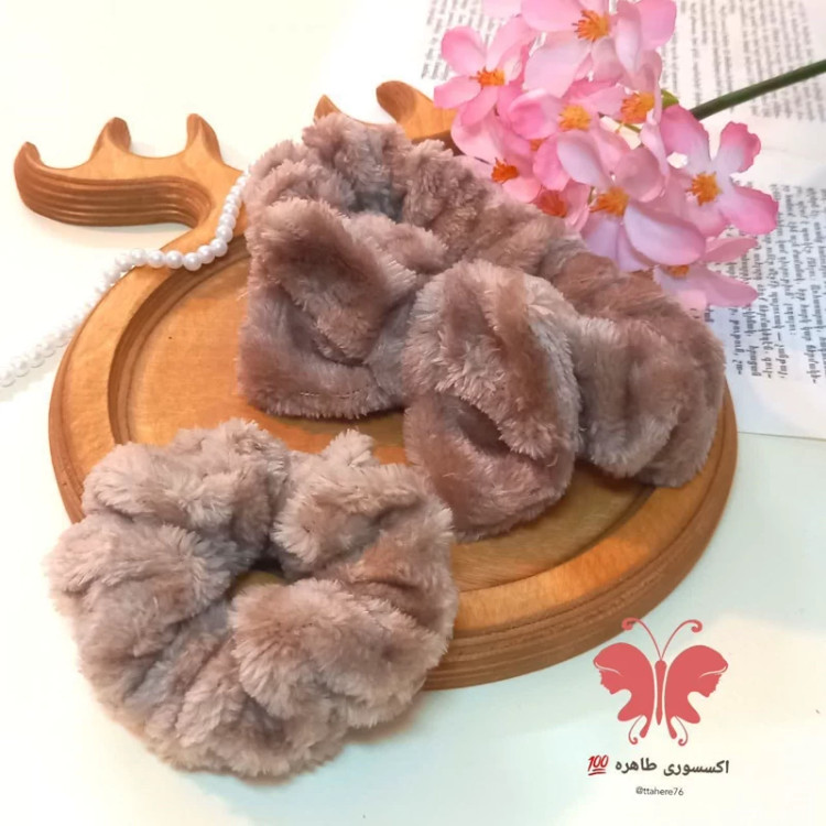 ست تل مو آرایشی و کش مو خز ریلی