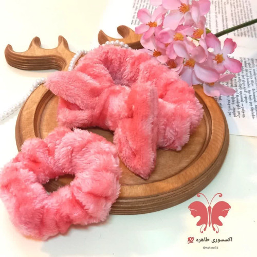 ست تل مو آرایشی و کش مو خز ریلی