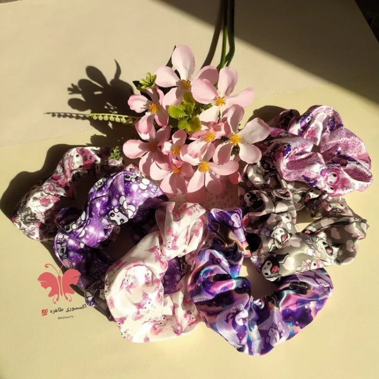 کش مو ساتن اسکرانچی کرومی
