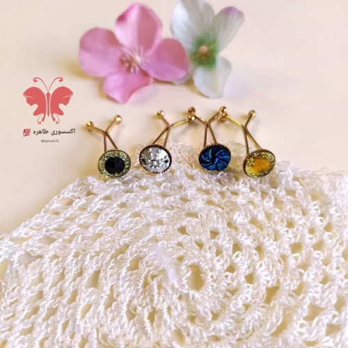 گیره روسری نگین دار متنوع 1 عددی