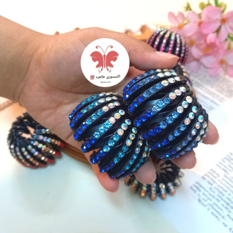 کلیپس چنگکی یا آکاردئونی نگین دار