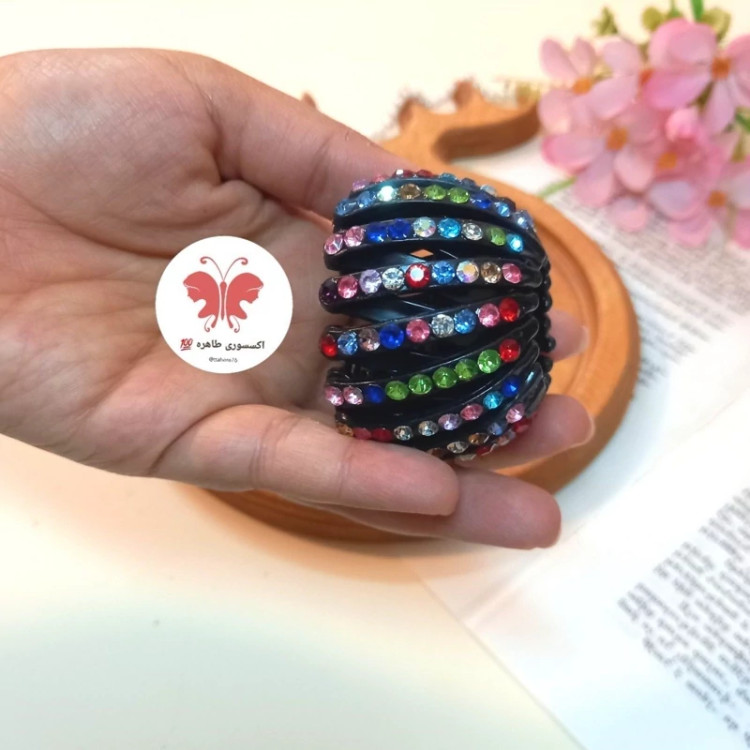 کلیپس چنگکی یا آکاردئونی نگین دار