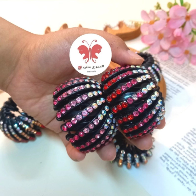 کلیپس چنگکی یا آکاردئونی نگین دار