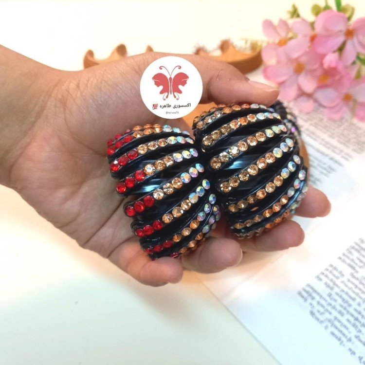 کلیپس چنگکی یا آکاردئونی نگین دار