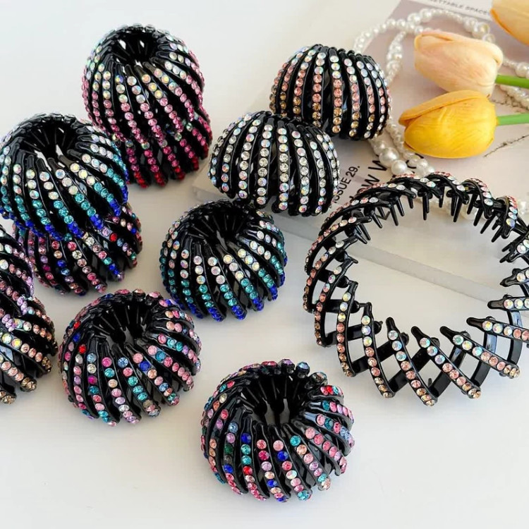 کلیپس چنگکی یا آکاردئونی نگین دار نحوه بستن کلیپس گوجه ای نحوه بستن کلیپس چنگکی