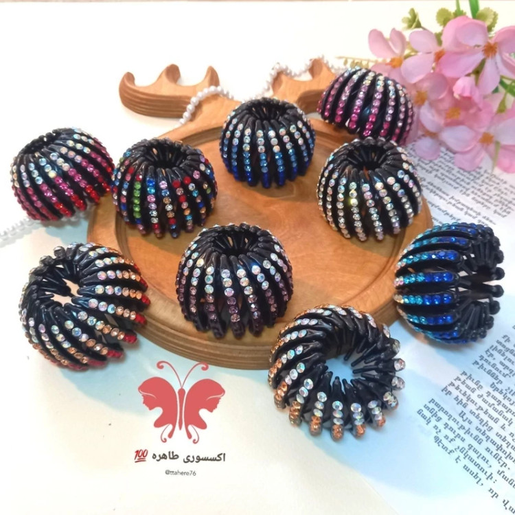 کلیپس چنگکی یا آکاردئونی نگین دار