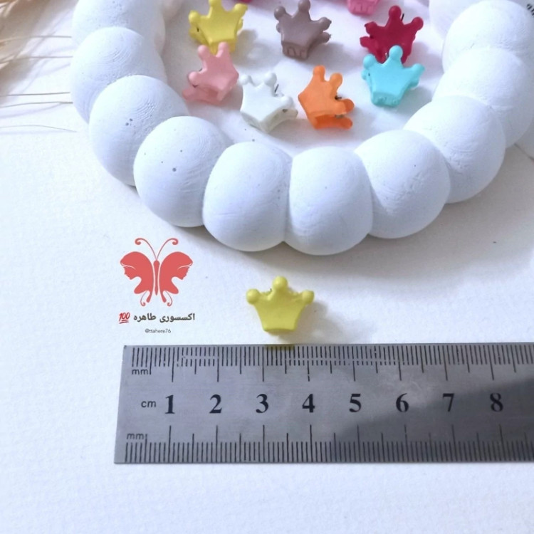 کلیپس مو نوزادی یا بیبی تاج شمعی 6 عددی کد 256