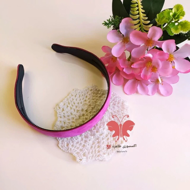 تل مو دخترانه و زنانه پهن جیر یا مخملی