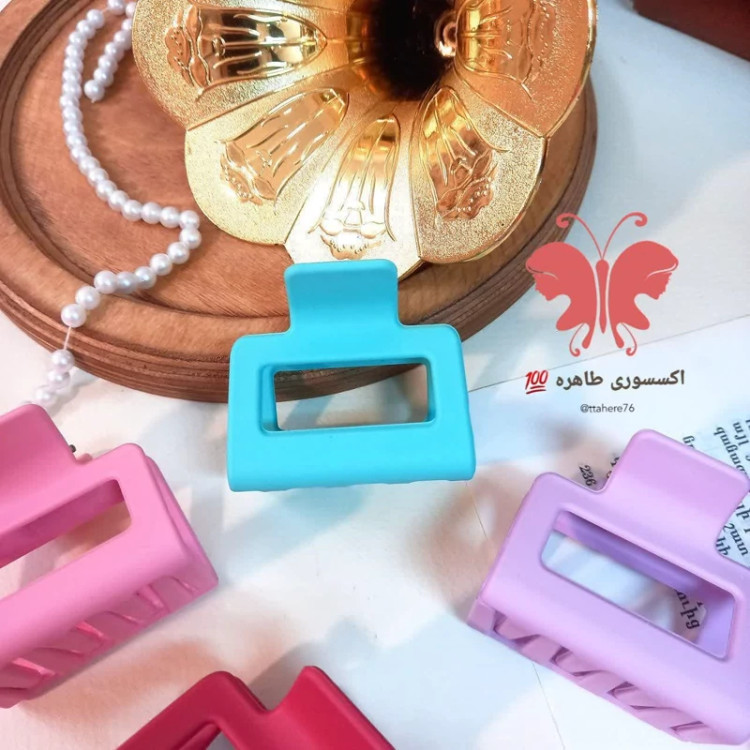 کلیپس مو مربعی تو خالی شمعی کد 270