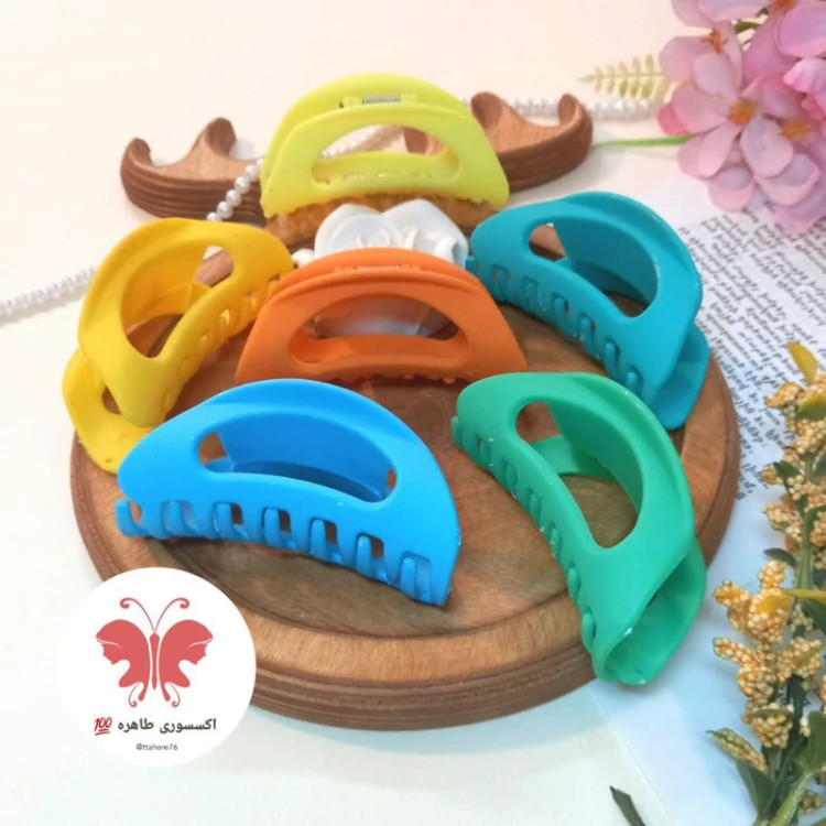 کلیپس مو هلالی شمعی متوسط کد 274