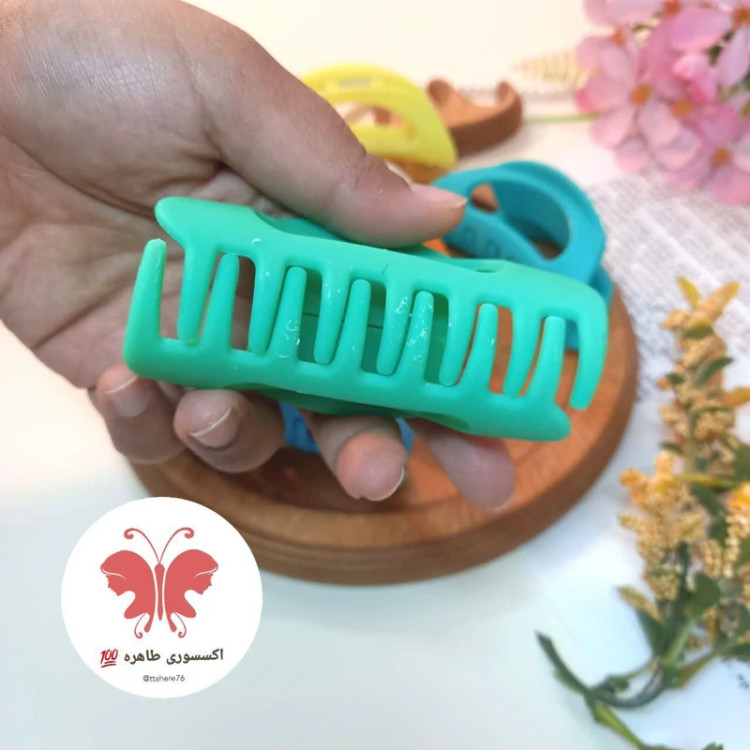 کلیپس مو هلالی شمعی متوسط کد 274