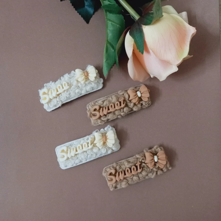 گیره سر تق تقی خزدار مستطیلی استیکر دار