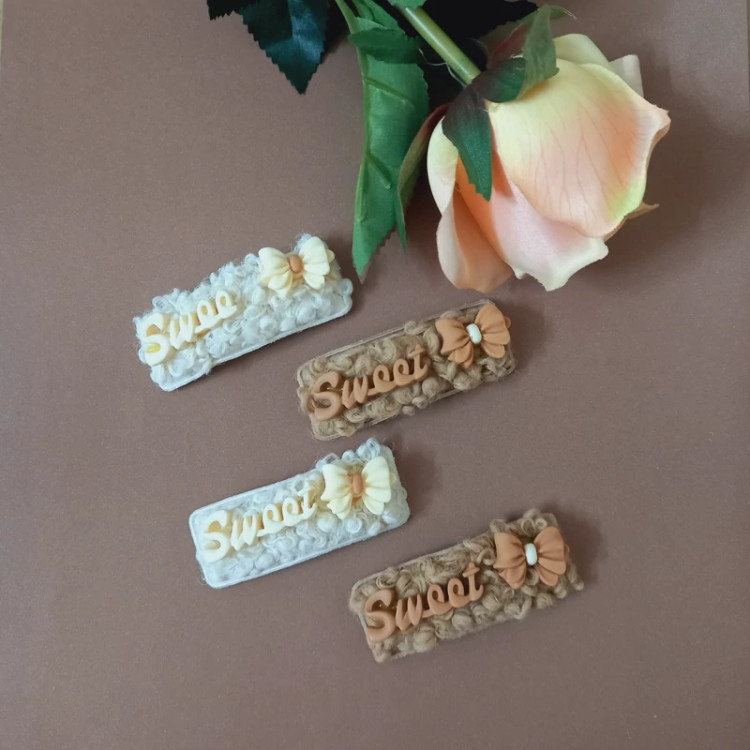 گیره سر تق تقی خزدار مستطیلی استیکر دار