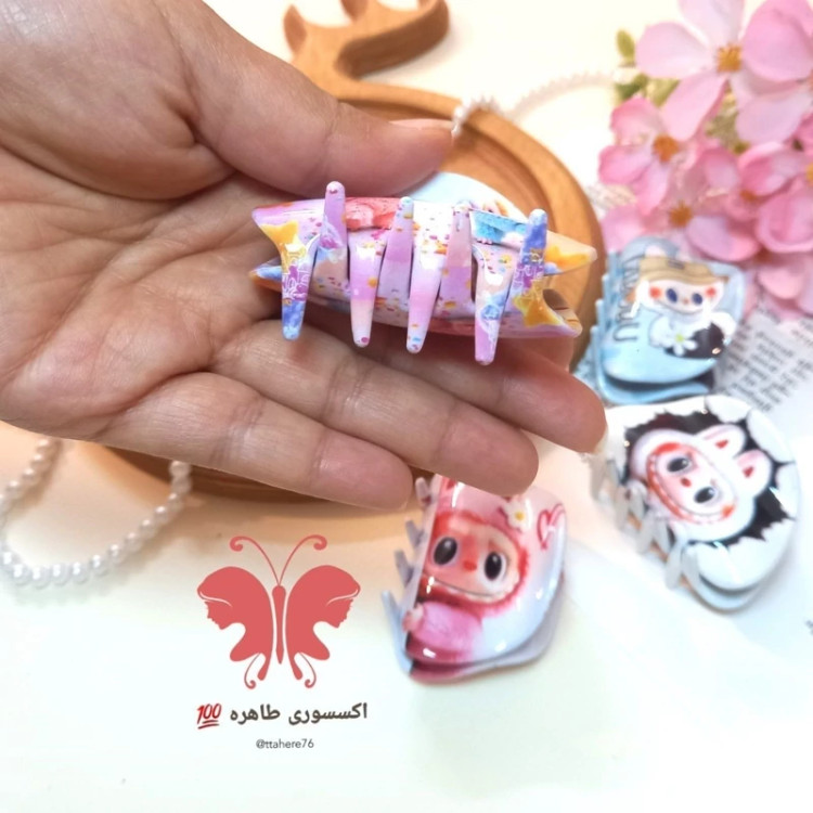 کلیپس مو لبوبو بیضی 6 سانت کد 320