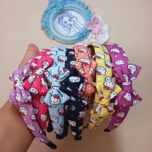 تل مو پارچه ای دخترانه پاپیونی کیتی