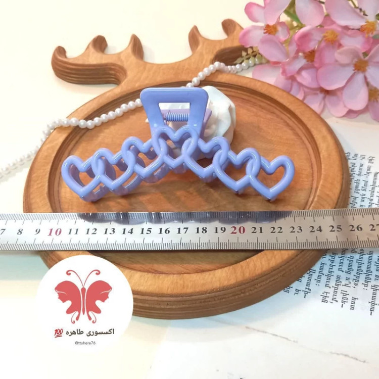 کلیپس مو قلبی خیلی بزرگ براق