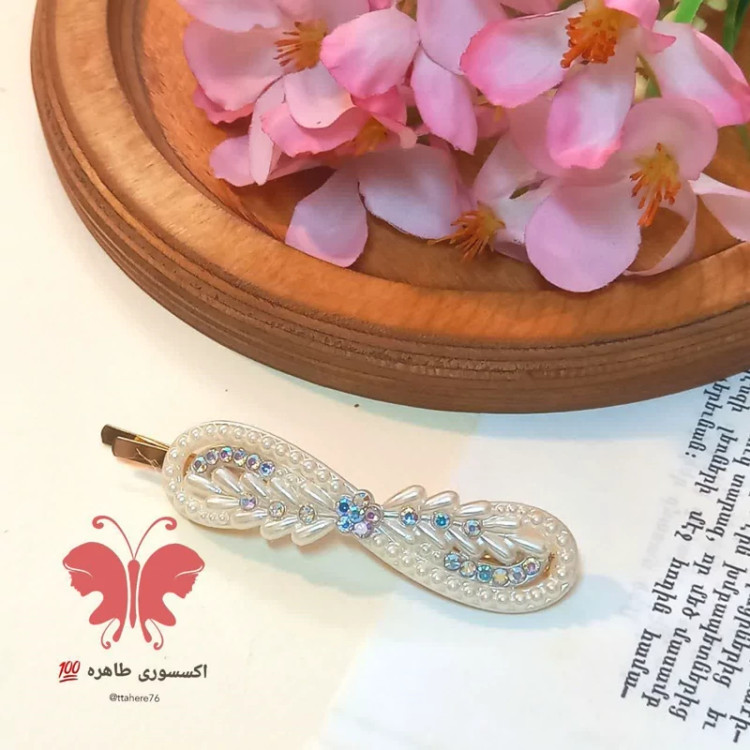 سنجاق مو مدل پاپیون گندمی کد 351