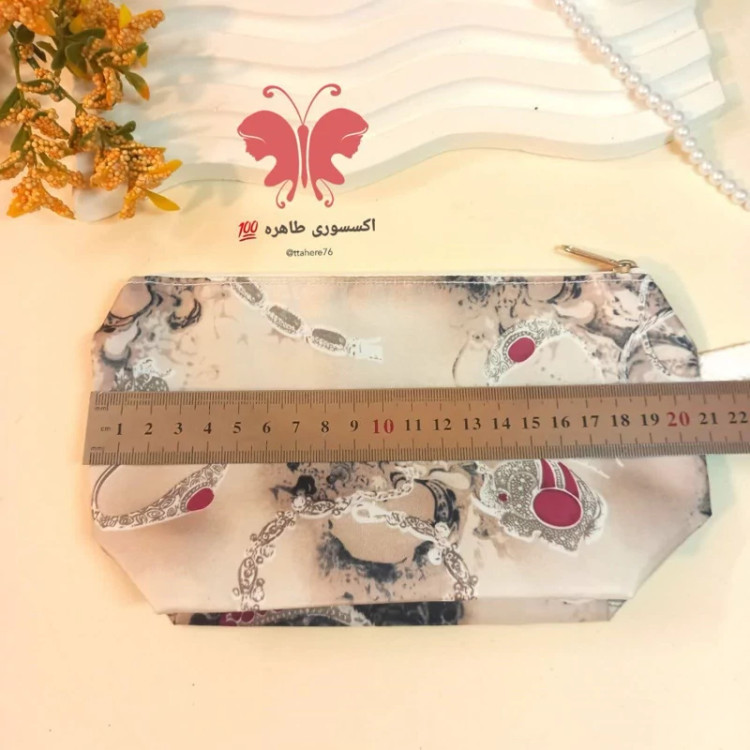 کیف آرایشی سایز بزرگ چاپدار کد ۳۵۹