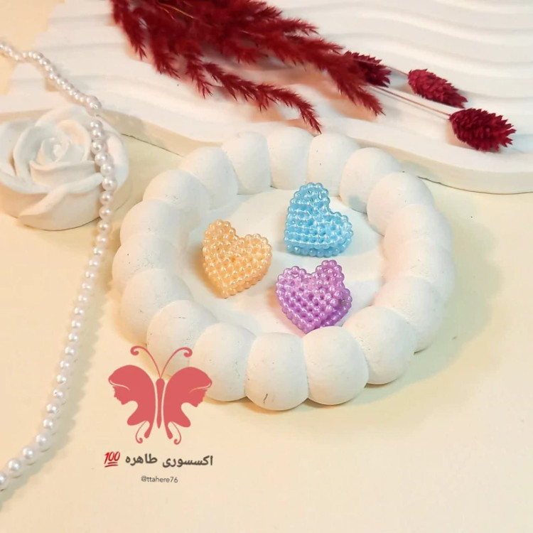 کلیپس مو قلبی بسته 3 عددی کد 365