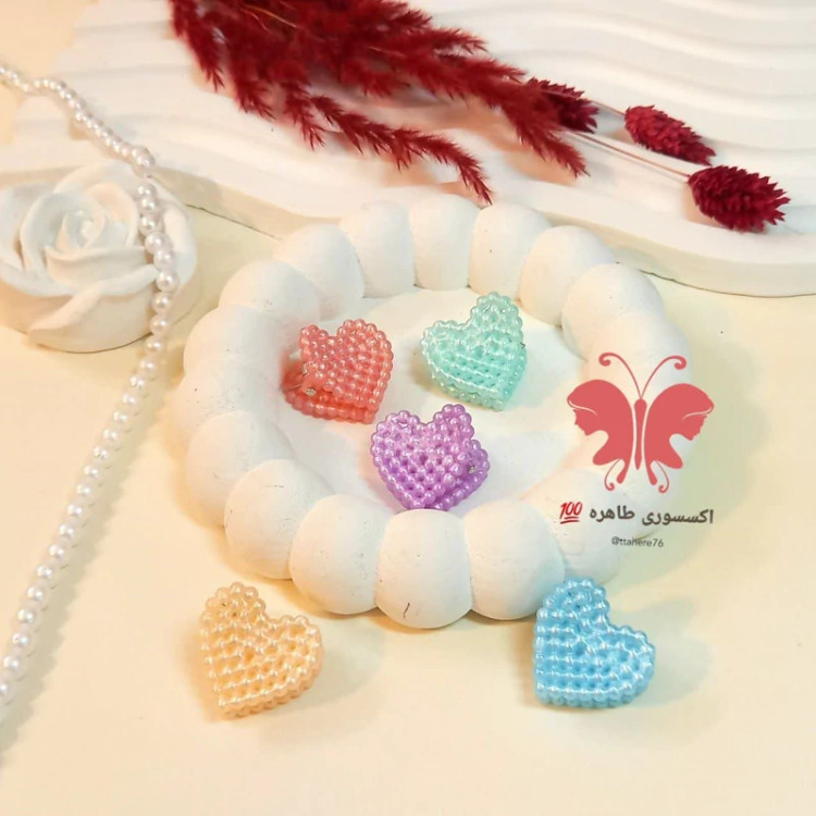 کلیپس مو قلبی بسته 3 عددی کد 365