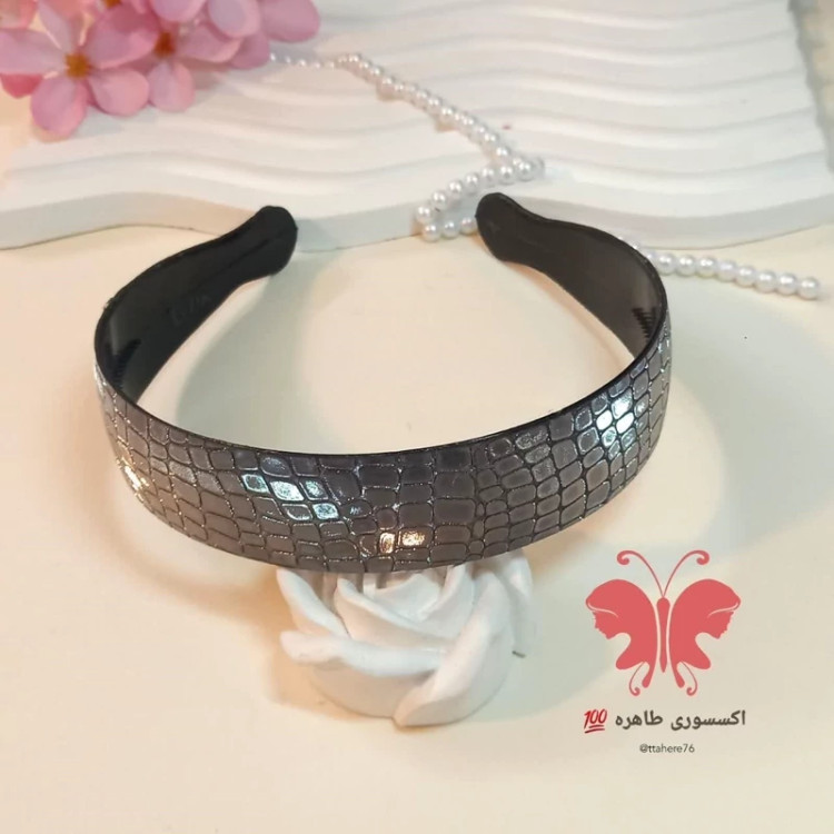 تل مو پهن پوست ماری خاکستری دخترانه و زنانه مجلسی و روزمره