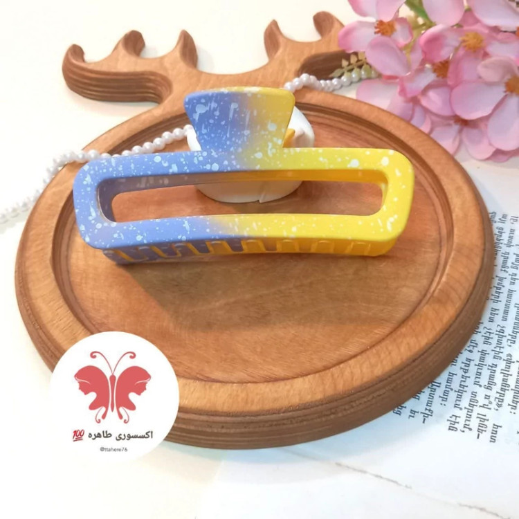 کلیپس مو مستطیل توخالی شمعی بزرگ کد 392