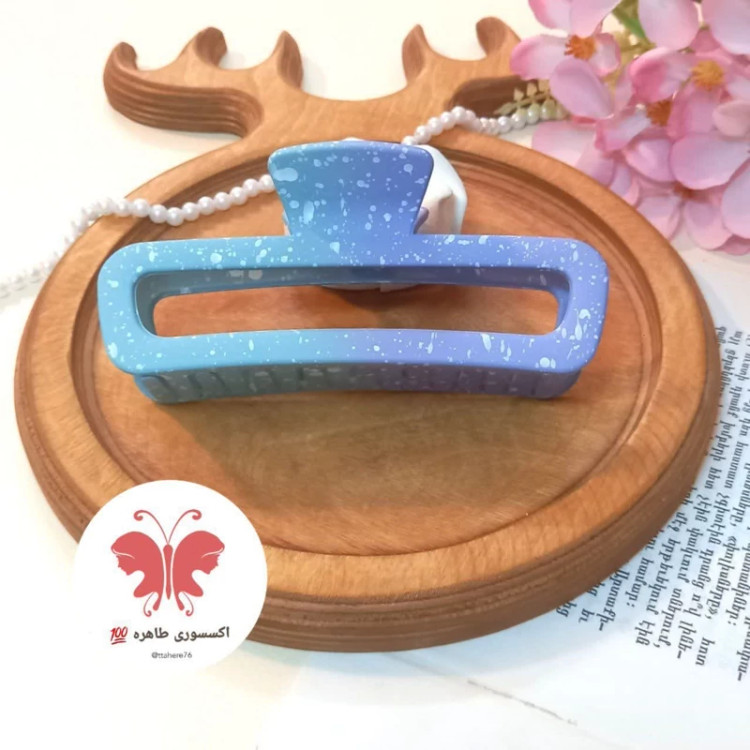 کلیپس مو مستطیل توخالی شمعی بزرگ کد 392