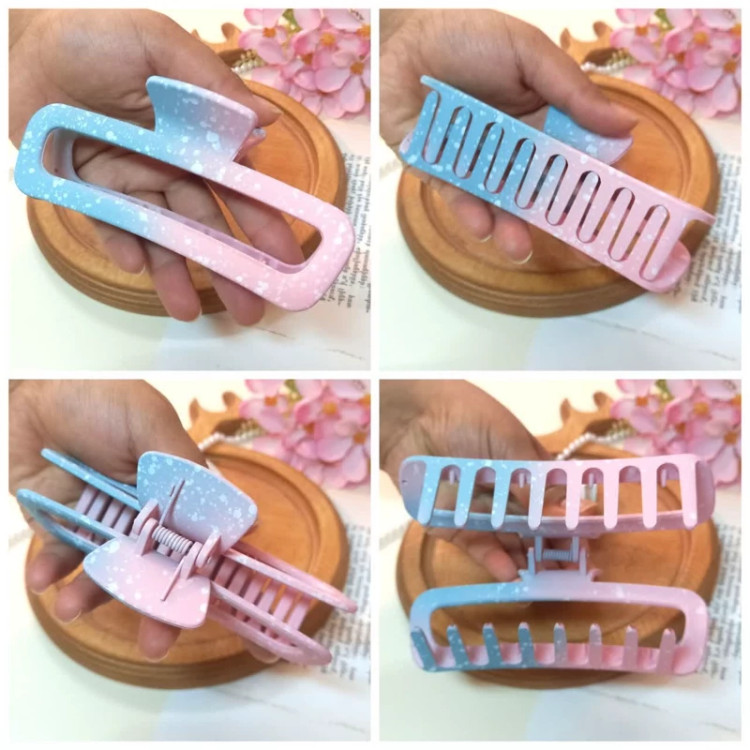 کلیپس مو مستطیل توخالی شمعی بزرگ کد 392