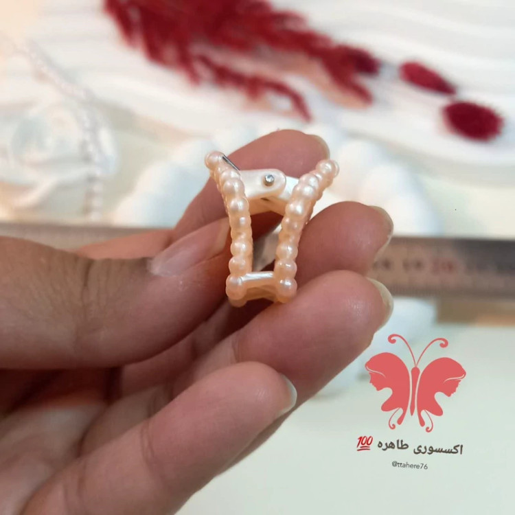 کلیپس مو گل بسته 3 عددی کد 396