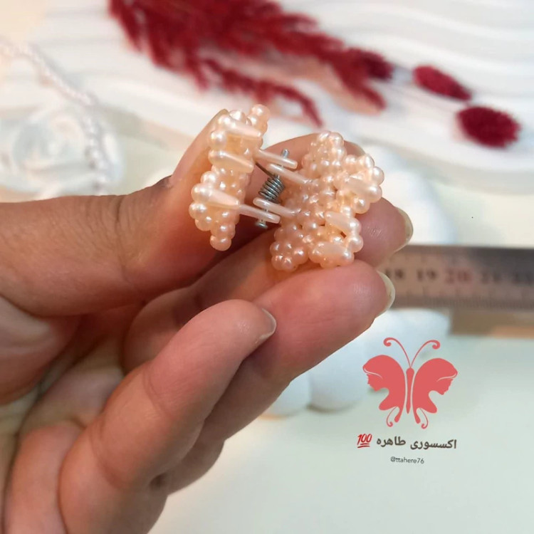 کلیپس مو گل بسته 3 عددی کد 396