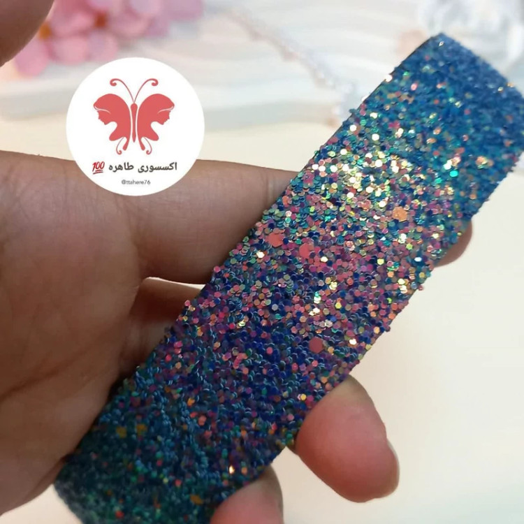 تل مو دخترانه و زنانه پهن گلیتری یا اکلیلی