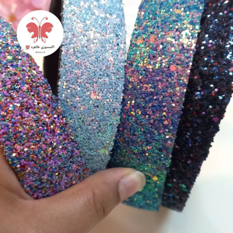 تل مو دخترانه و زنانه پهن گلیتری یا اکلیلی