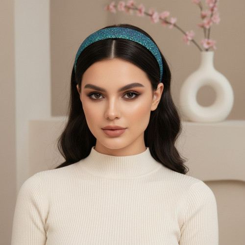 مدل تل مو دخترانه و زنانه پهن گلیتری یا اکلیلی